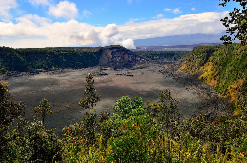 Kilauea Iki Trail Overlooking Volcanic Crater