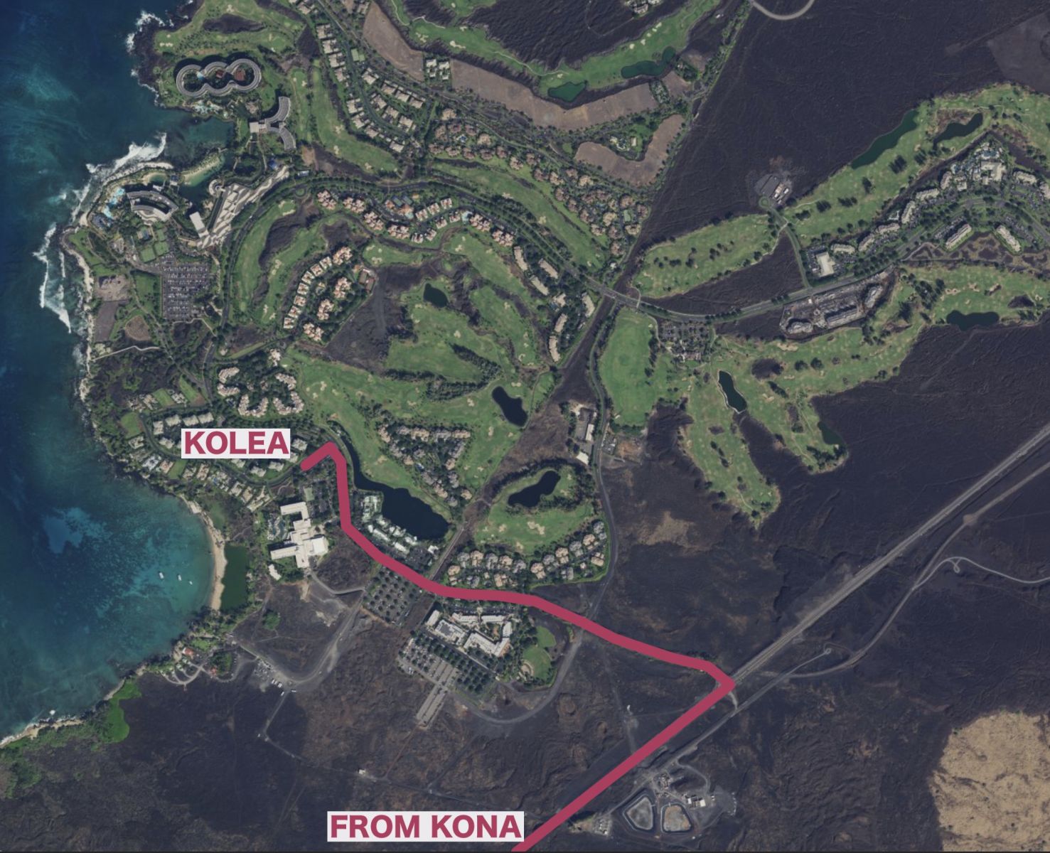Kolea at Waikoloa Map