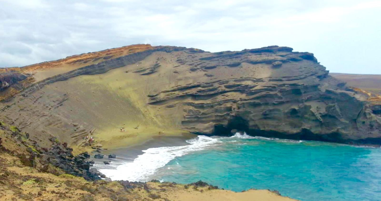 The world's only green sand beach - one of Hawaii's best beaches. 