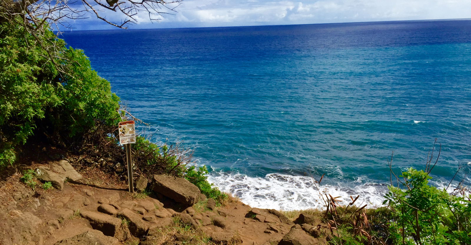 Coastline of Pololu valley - hawaii's best black sand beach