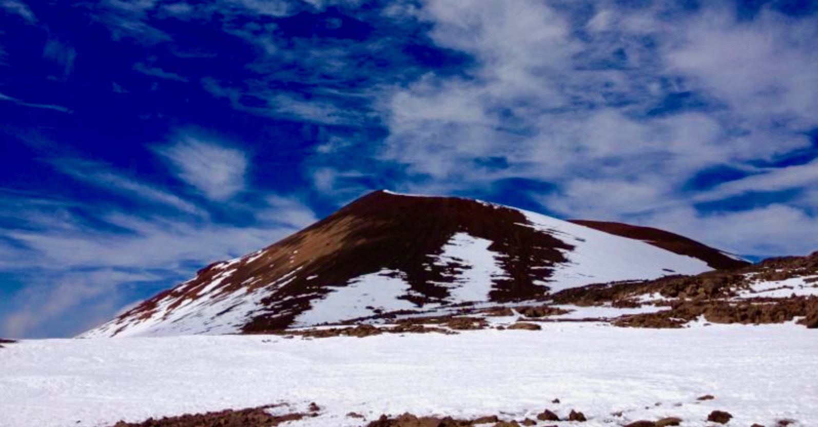 Snow on Mauna Kea