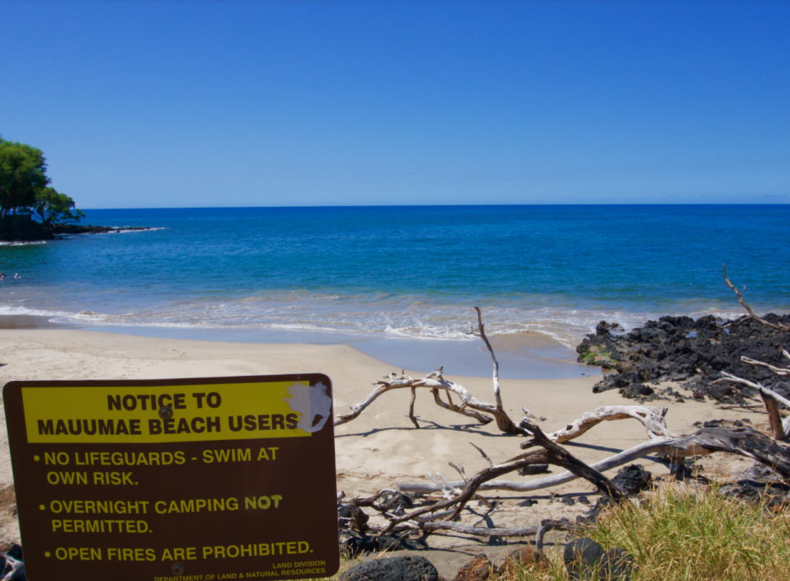 secret mau'umae beach