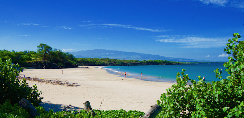 Hapuna Beach with no crowds