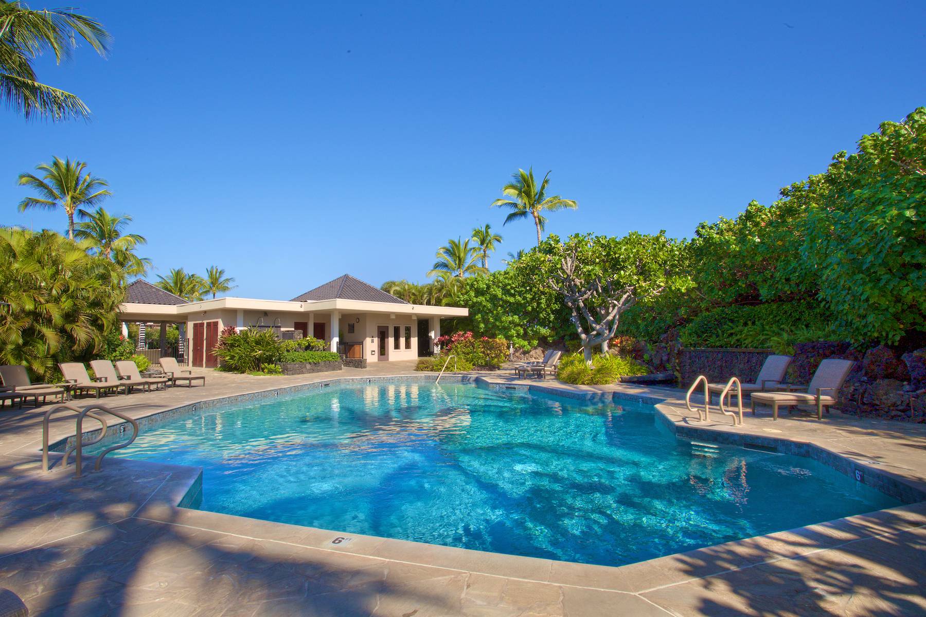 Tranquil community pool at Mauna Lani Point