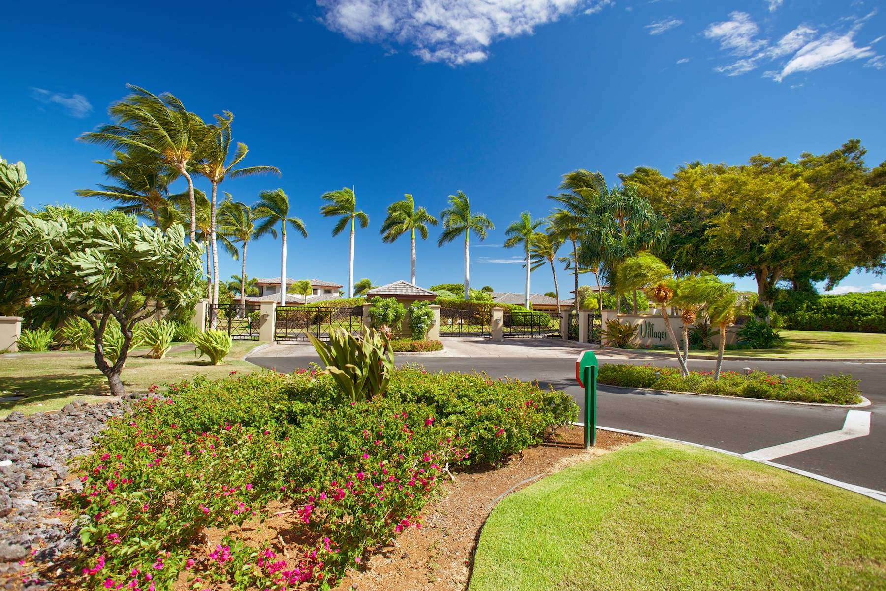 Gate entrance at the Villages at Mauna Lani